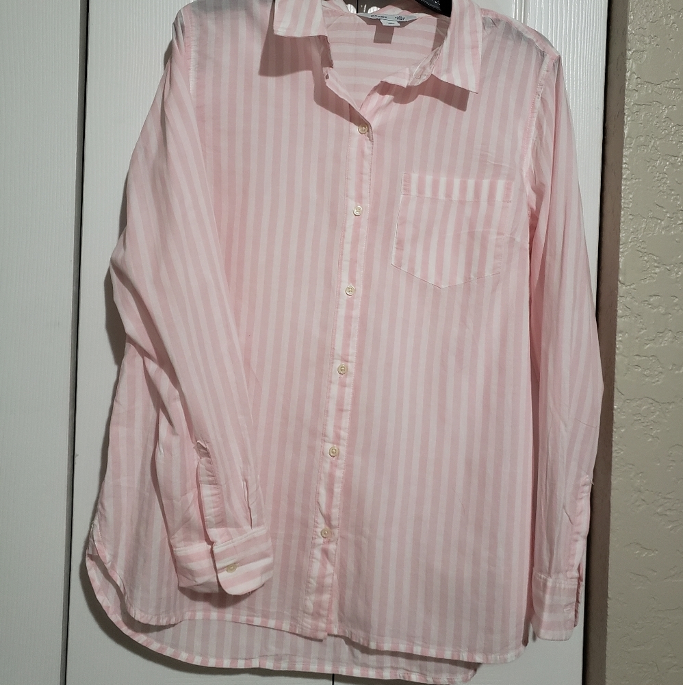 'The Classic Shirt' Pink & White Striped